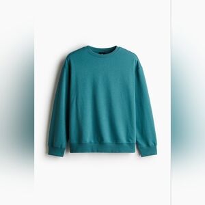 3/$20! H&M Mens Basic Crewneck Sweatshirt - Teal